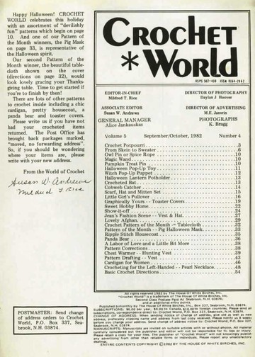 Crochet World 1982-10-12
