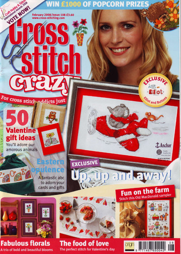 Cross Stitch Crazy 108 февраль 2008 + приложение Friendship chart book