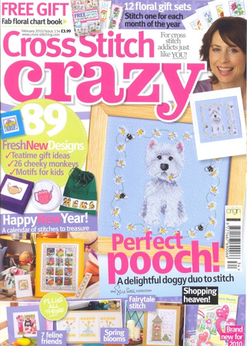 Cross Stitch Crazy 134 февраль 2010 + приложение Free 12 Floral Gift Sets
