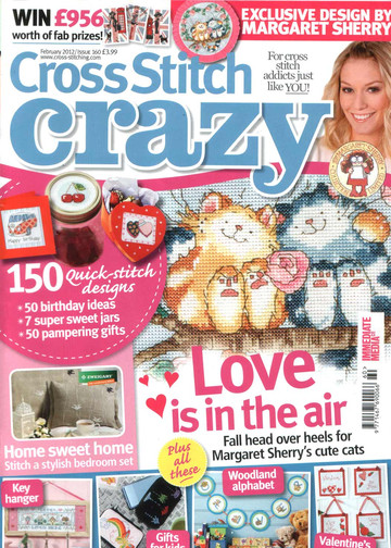 Cross Stitch Crazy 160 февраль 2012 + приложение Free birthday gift sets