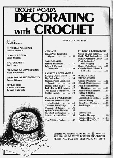 Crochet World Decorating with crochet 1984 2 2