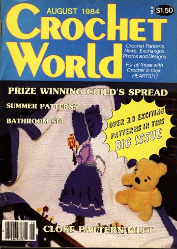 crochet world august 1984 fc