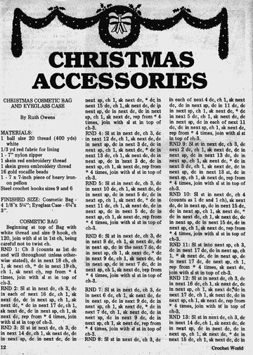 Crochet World Christmas Annual 1986 12