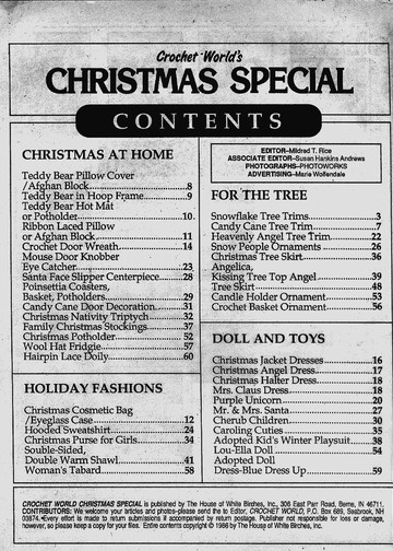 Crochet World Christmas Annual 1986 2