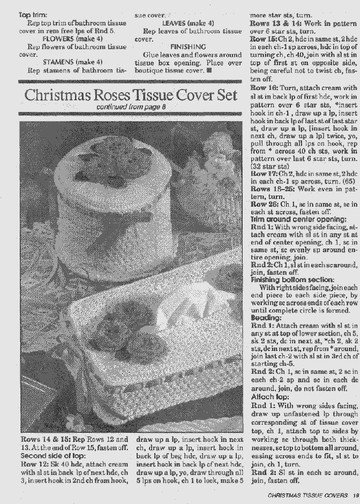 Crochet World 1990 - Christmas Tissue Covers - 08