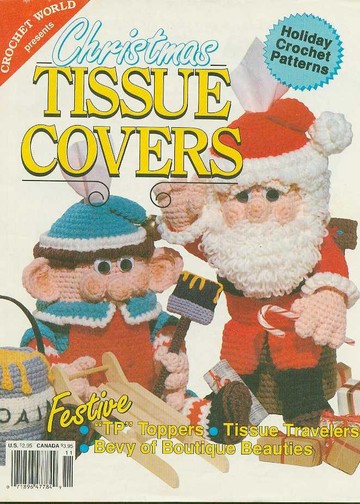 Crochet World 1990 - Christmas Tissue Covers - 01