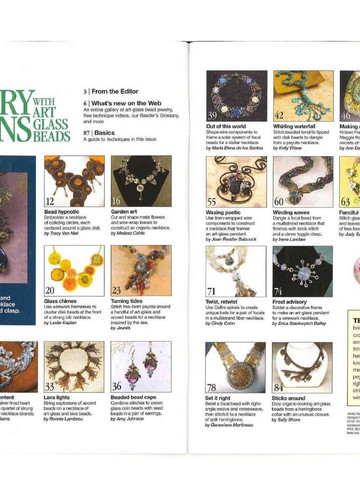 Jewelry Designs with Art Glass Beads - Bead&Button Special Issue 2010-4