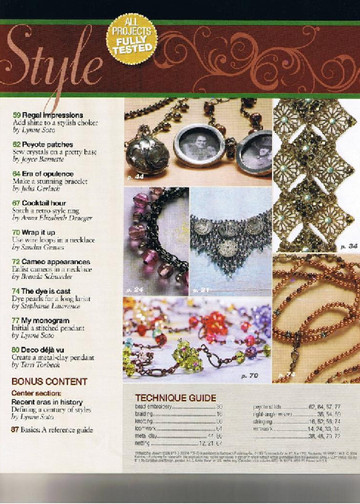 Vintage Style Jewelry -  Bead & Button Special Issue-5