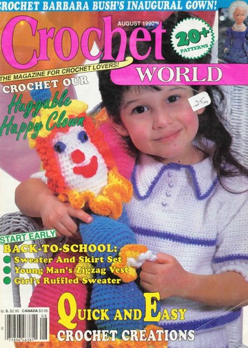 Crochet World Aug 1990 00 FC