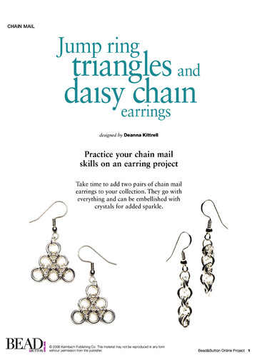 Jump triangles and daisy chain earrings