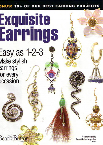 00.Bead and button exquisite earrings