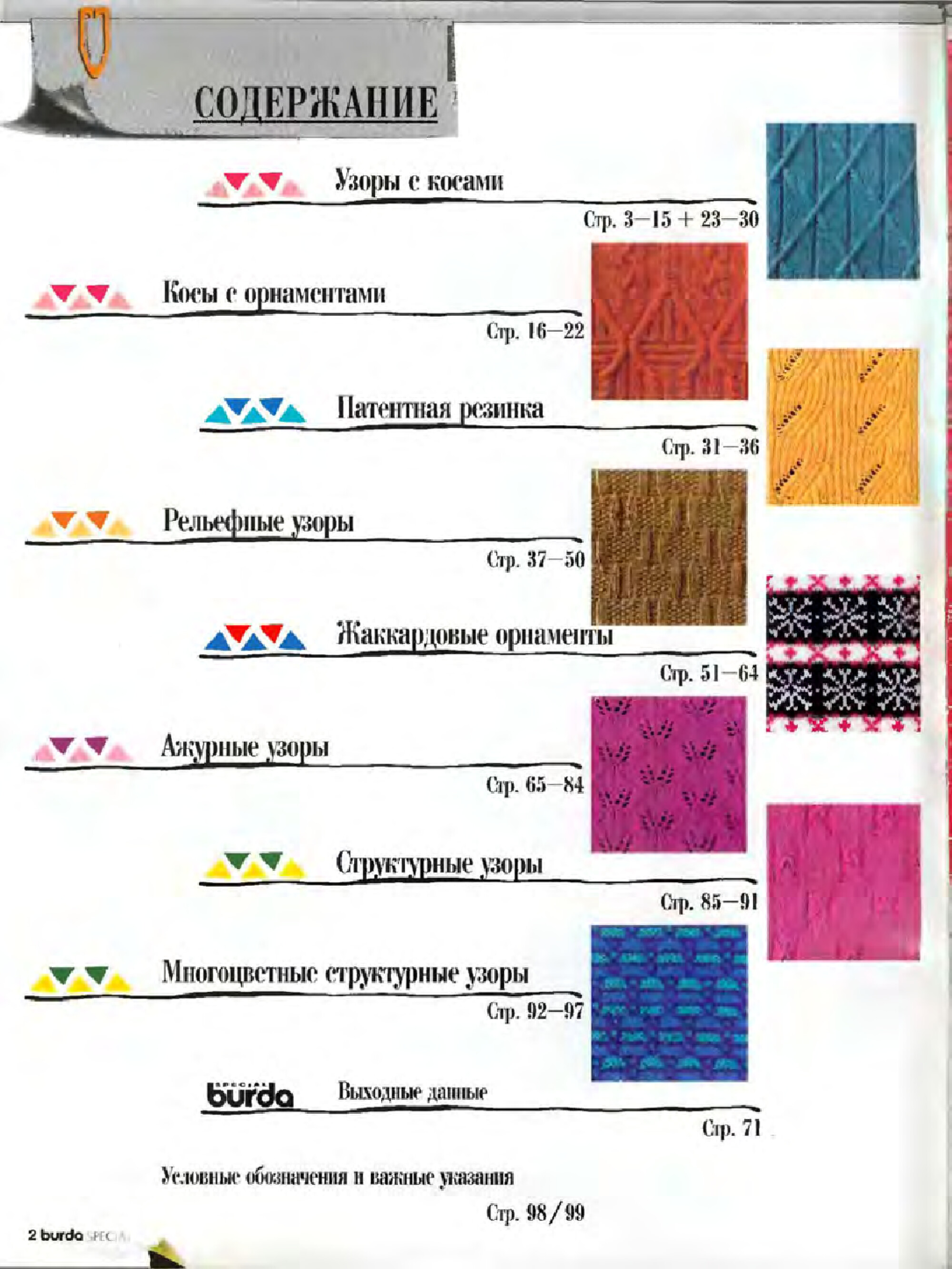 Узоры вязания-2
