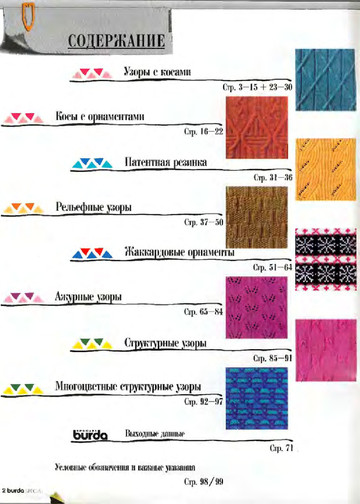 Узоры вязания-2