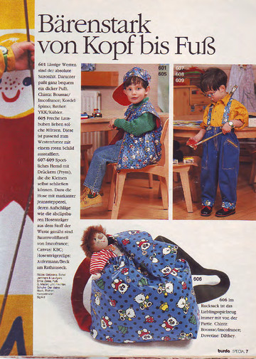 Burda для детей 1993 фото. инструкции-7