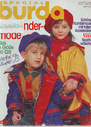 Burda для детей 1993 фото. инструкции