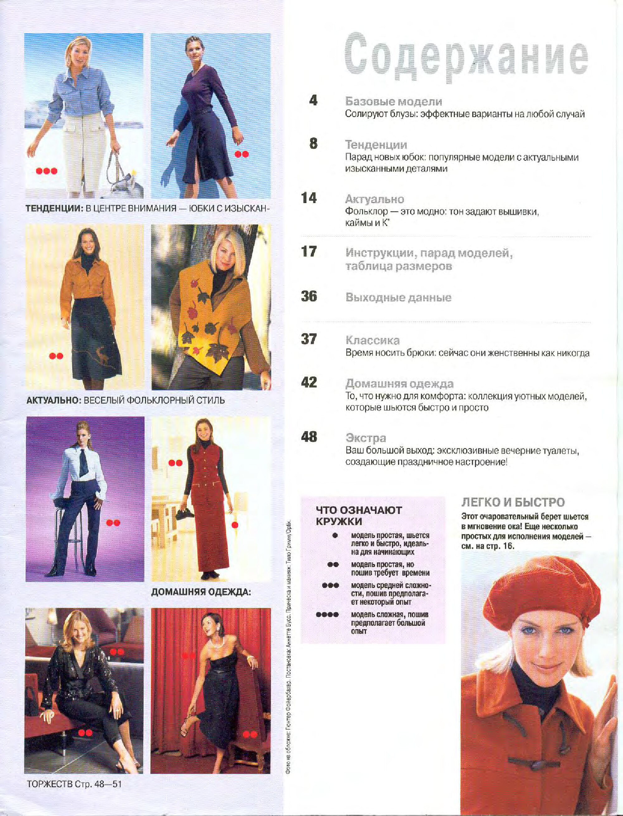 Burda блузы, юбки, брюки 2002.02-3