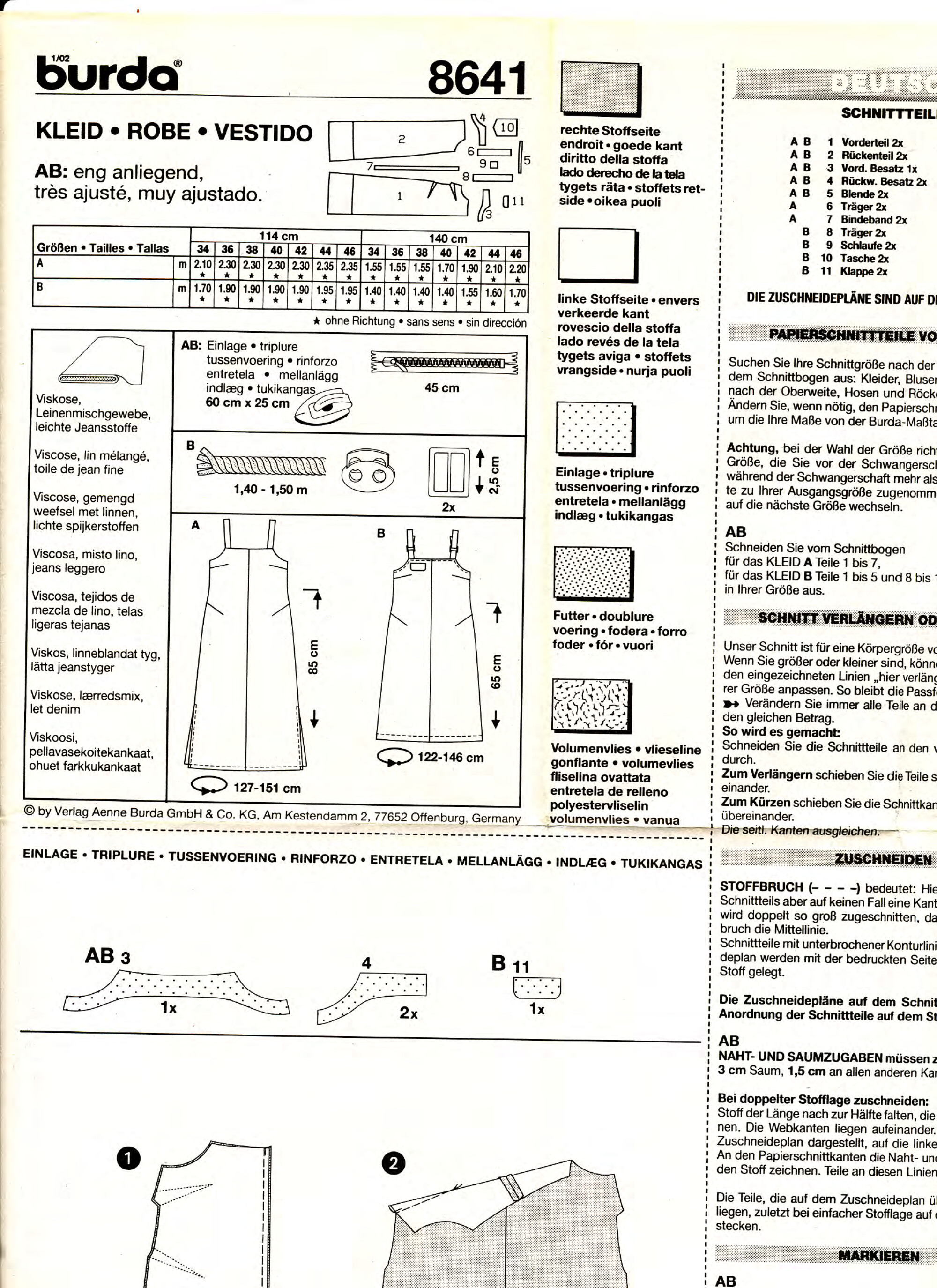 Burda сарафан 8641-1