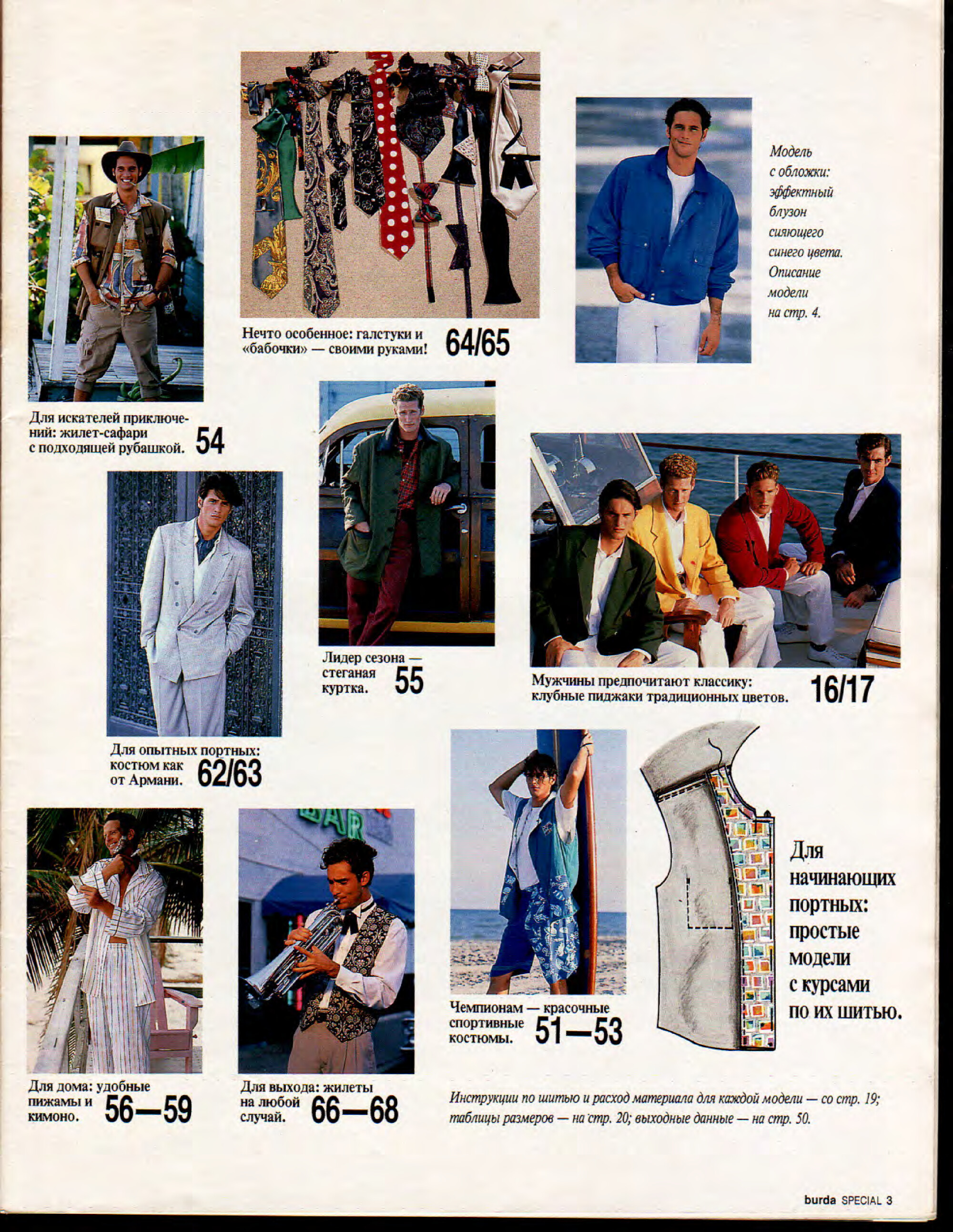 Burda для мужчин 1994-3