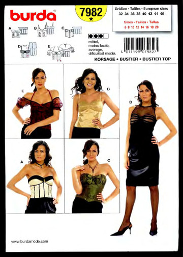 Burda корсеты (7982)