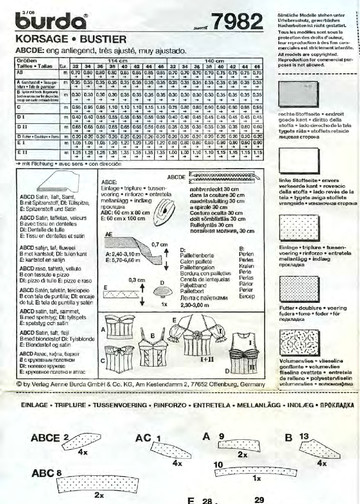 Burda корсеты (7982)-6