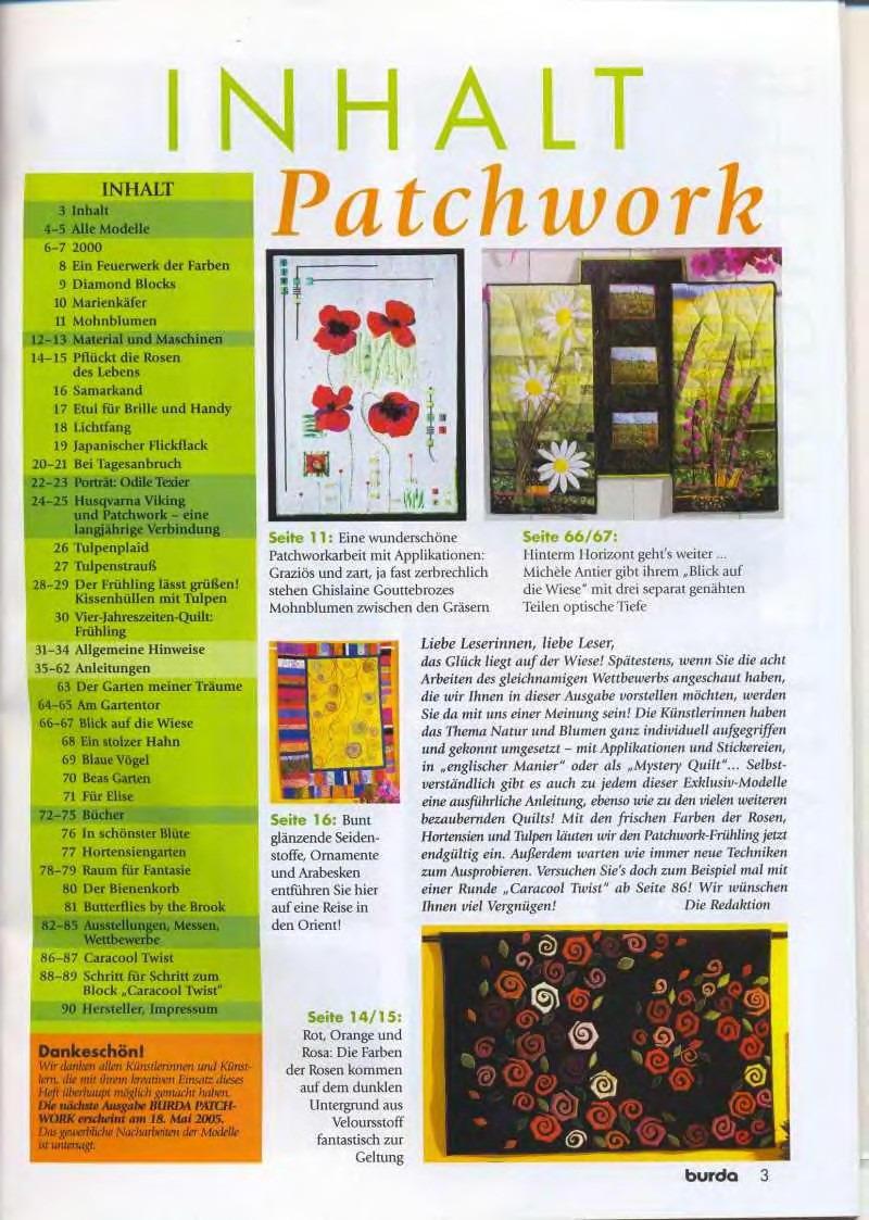 mag_франц_Burda E885_2005_Patchwork Quilt Applick-2
