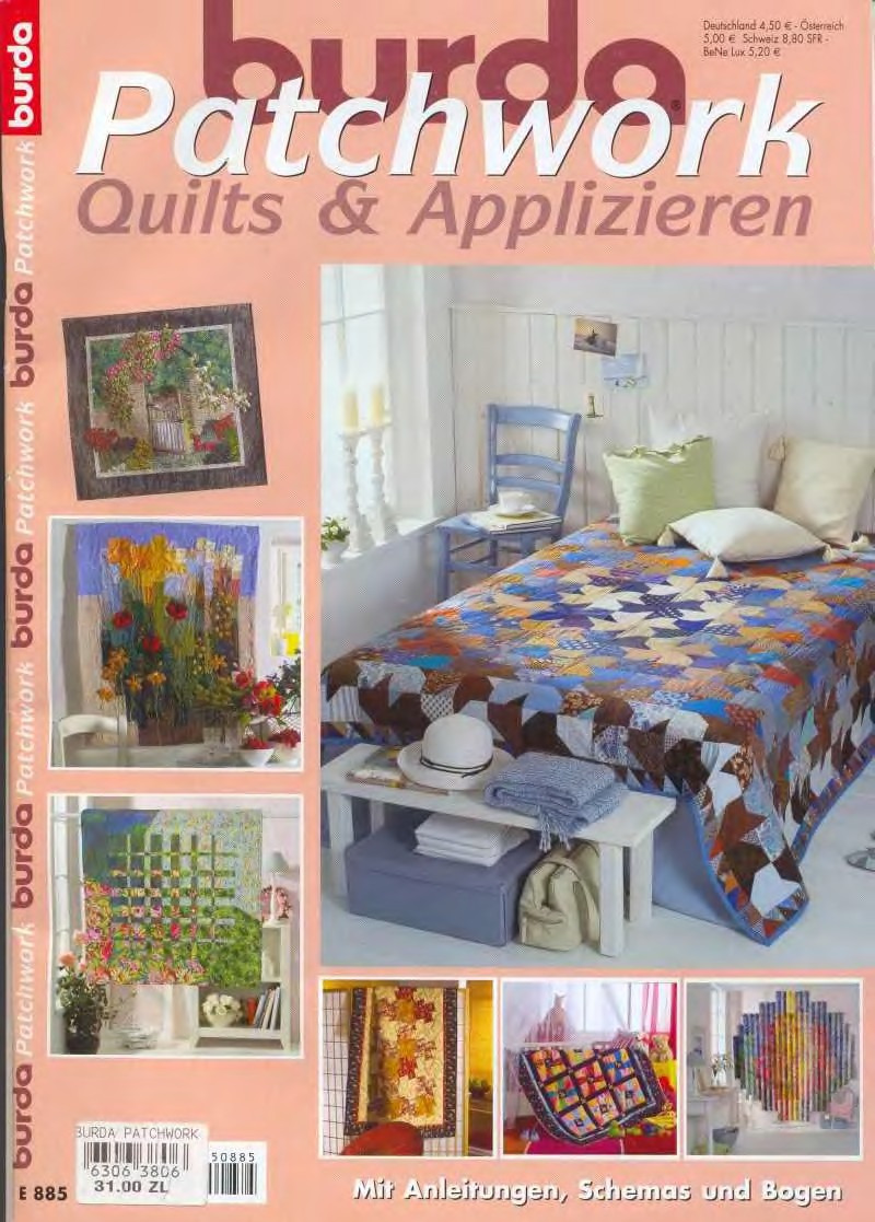 mag_франц_Burda E885_2005_Patchwork Quilt Applick-1