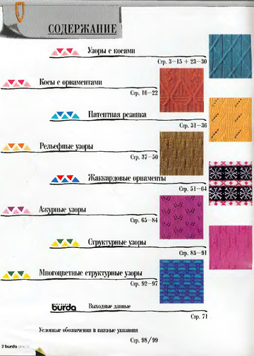 Узоры для вязания burda special-2