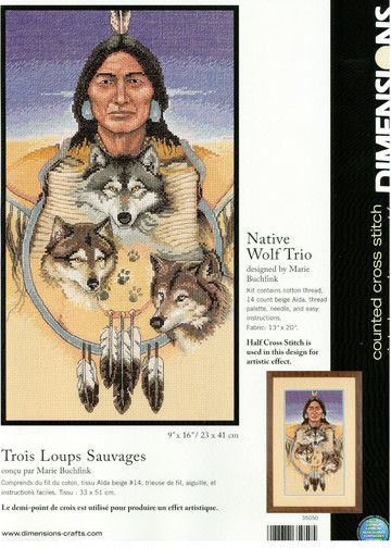 35050 Native Wolf Trio