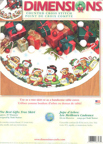 8797 The Best Gifts Tree Skirt