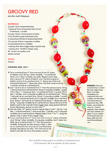 Best of Stringing - Colorful Glass Beads - 2010-7