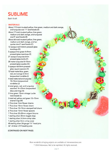 Best of Stringing - Colorful Glass Beads - 2010-10