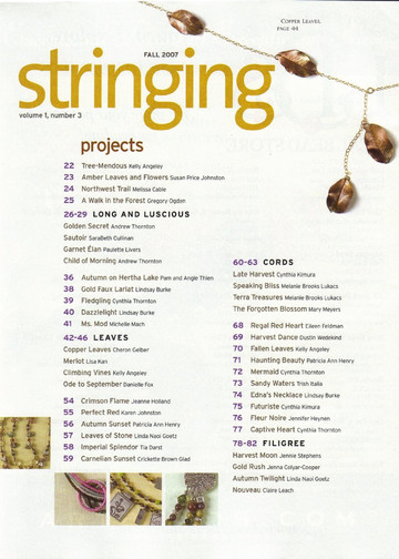 Stringing Vol.1 n.3 - Fall 2007-2