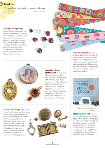 Jewelry Stringing Vol.6 n.1 - Spring 2012-10