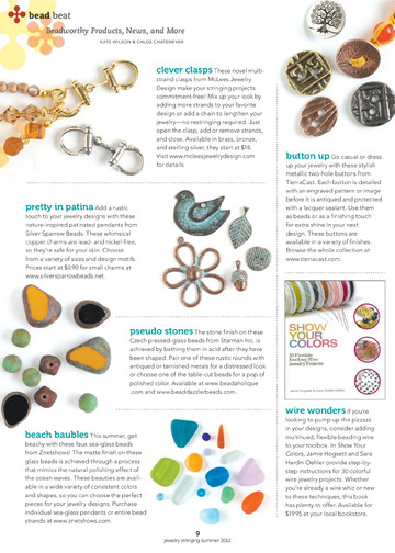 Jewelry Stringing Vol.6 n.2 - Summer 2012-11