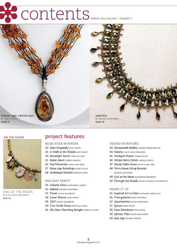 Jewelry Stringing Vol.7 n.1 - Winter 2013-4