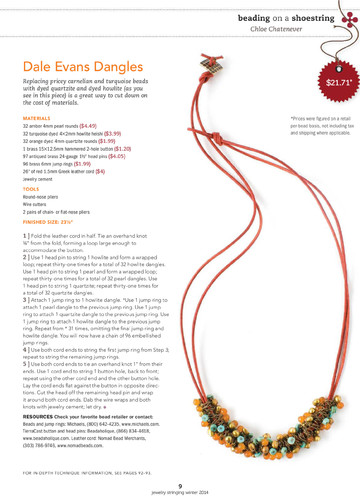 Jewelry Stringing Vol.8 n.1 - Winter 2014-11
