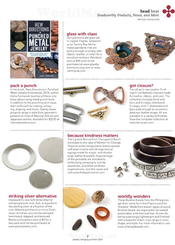 Jewelry Stringing Vol.8 n.3 - Summer 2014-9