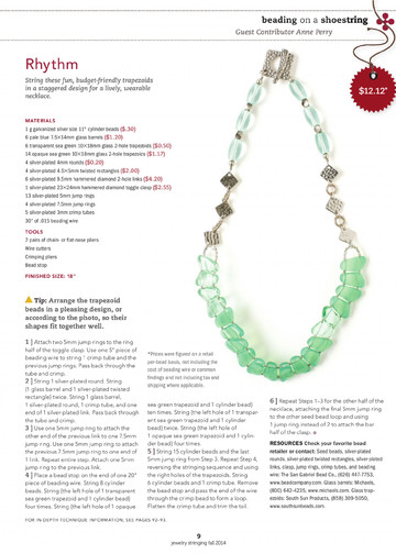 Jewelry Stringing Vol.8 n.4 - Fall 2014-11
