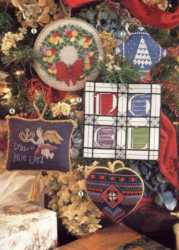 Just Cross Stitch 1999 Christmas Ornaments (001)