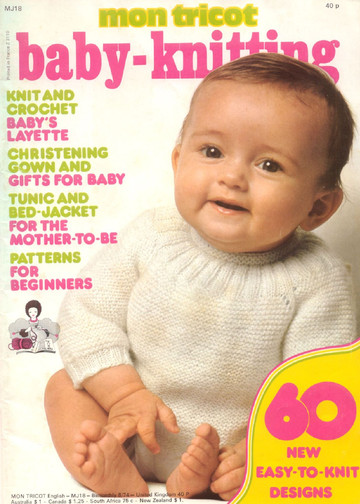 Mon Tricot 1974-08 Baby Knitting