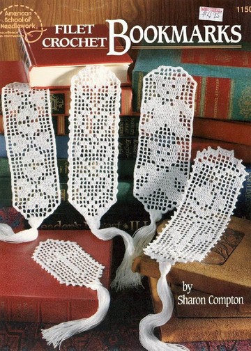1150 Sharon Compton - Filet Crochet Bookmarks