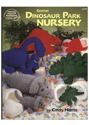 1177 Crochet Dinosaur Park Nursery