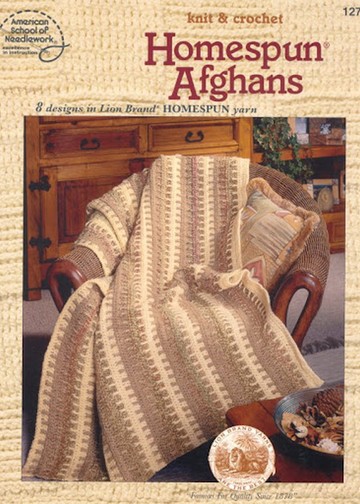 1270 Lion Brand - Homespun Afghans