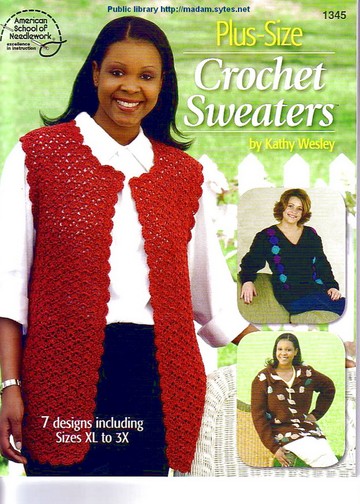 1345 Kathy Wesley - Plus-size crochet sweaters