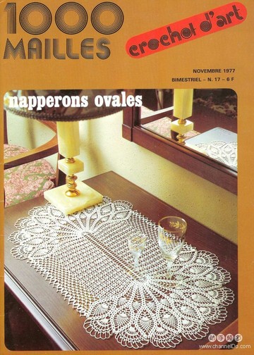 1000 Mailles № 17 11-1977 Napperons ovales