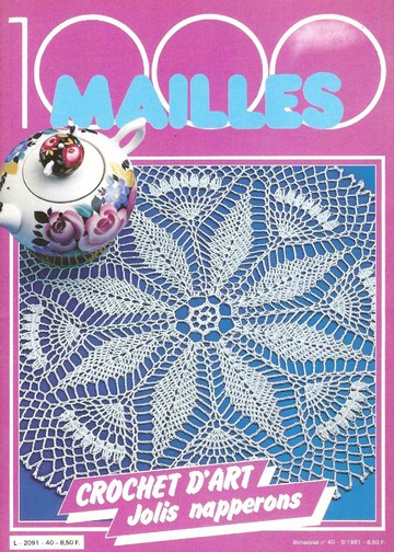 1000 Mailles № 40 09-1981 Jolis napperons