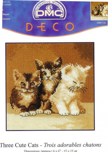 BK132-Three cute cats