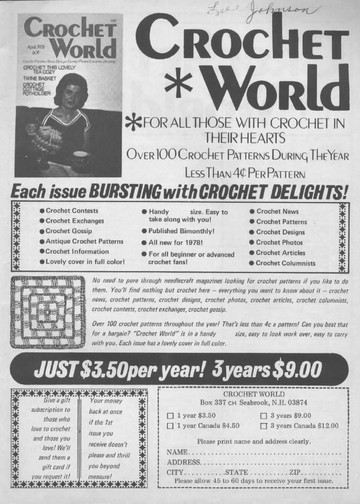Crochet World 1978 01