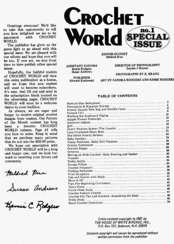 Crochet World 1981 Special Issue 01